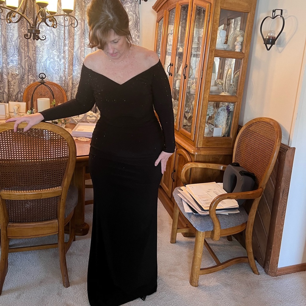 Black evening gown